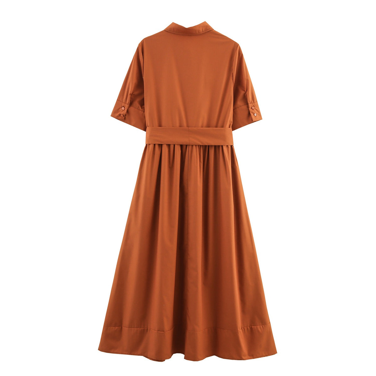 TJ Luxe Utility Button Midi Dress