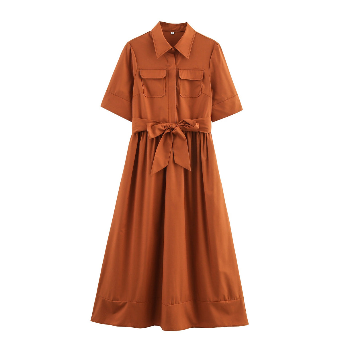 TJ Luxe Utility Button Midi Dress