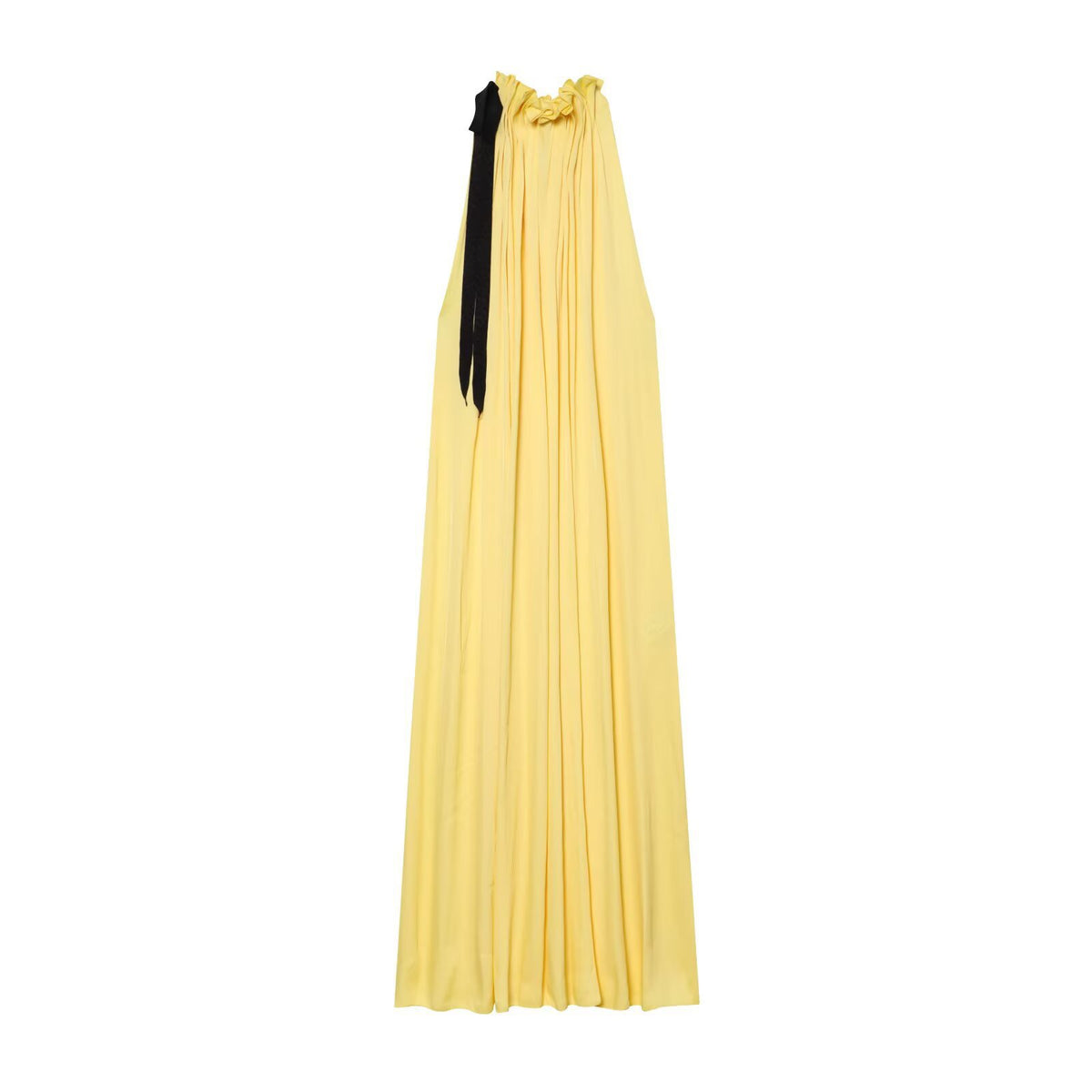 TJ Luxe Grace Satin Halter Maxi Dress