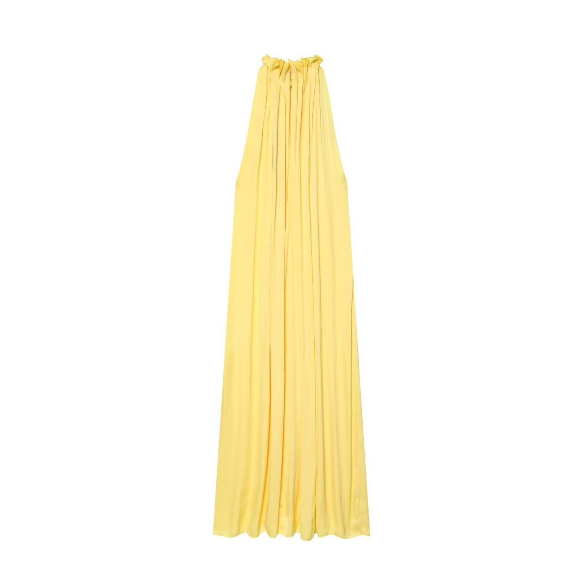 TJ Luxe Grace Satin Halter Maxi Dress