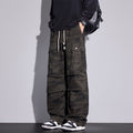 TJ Luxe Men’s Urban Camo Cargo Pants – Relaxed Fit Wide-Leg Streetwear Trousers
