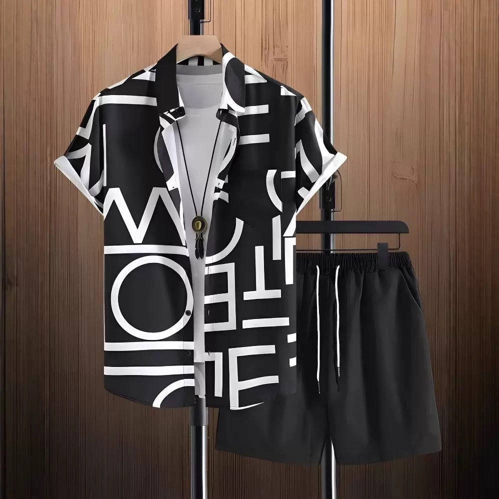 Short sleeve trendy 3D printed