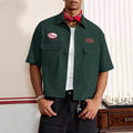 Men’s Embroidered Utility Short Sleeve Shir